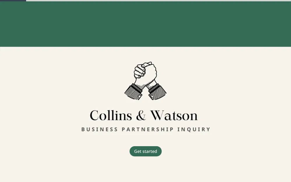 Business Partnership Inquiry Form Template template image