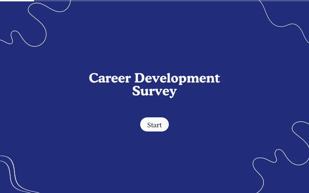 Career Development Survey Template template image