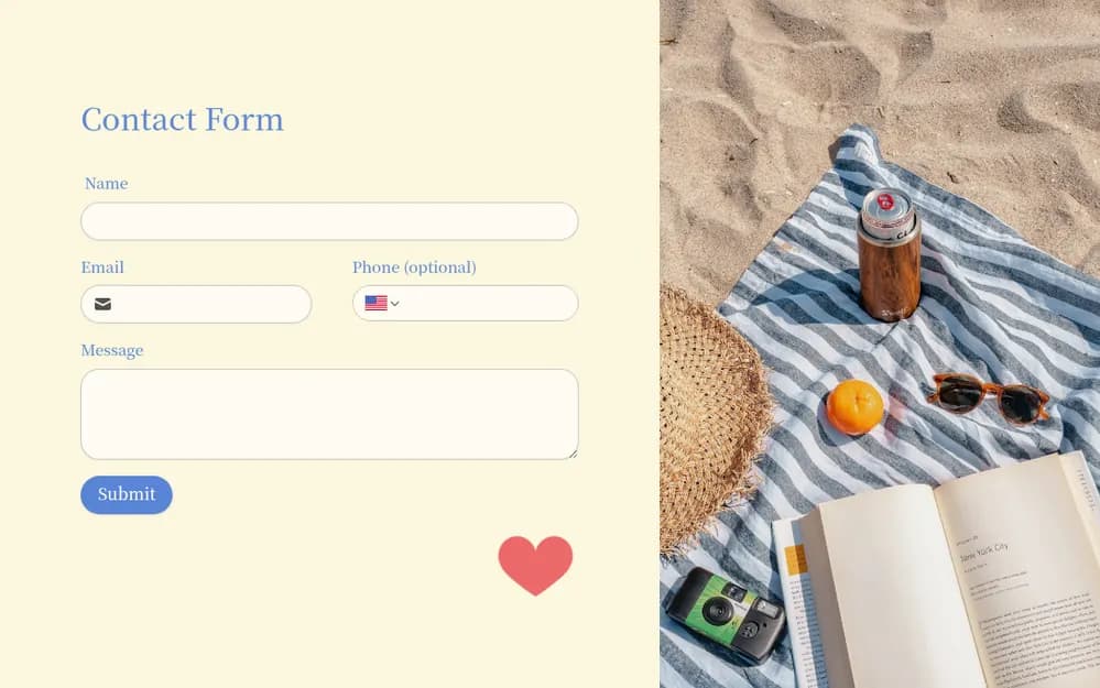 Contact Form Template template image