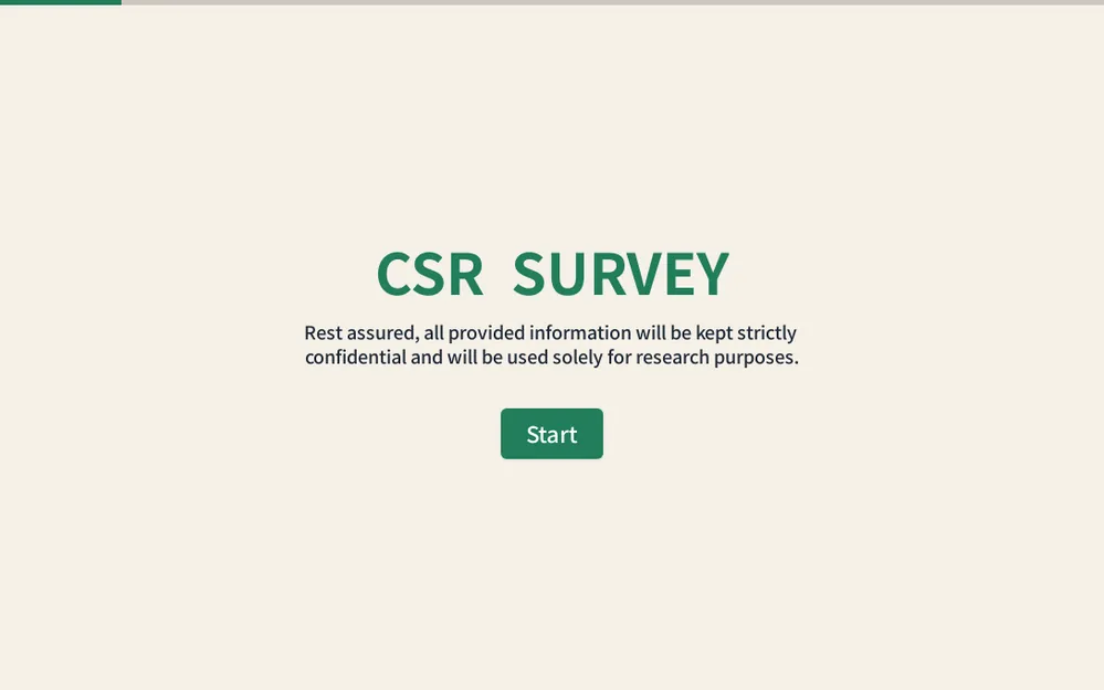 Corporate Social Responsibility (CSR) Survey Template template image
