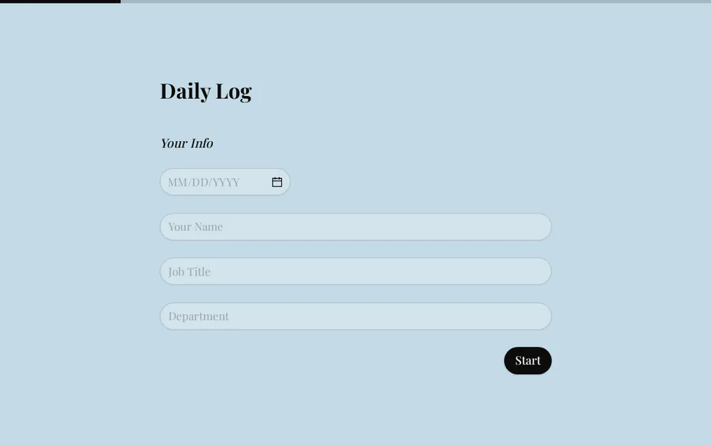 Daily Log Template template image