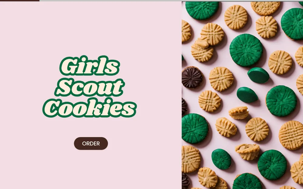 Girl Scout Cookie Order Form Template template image