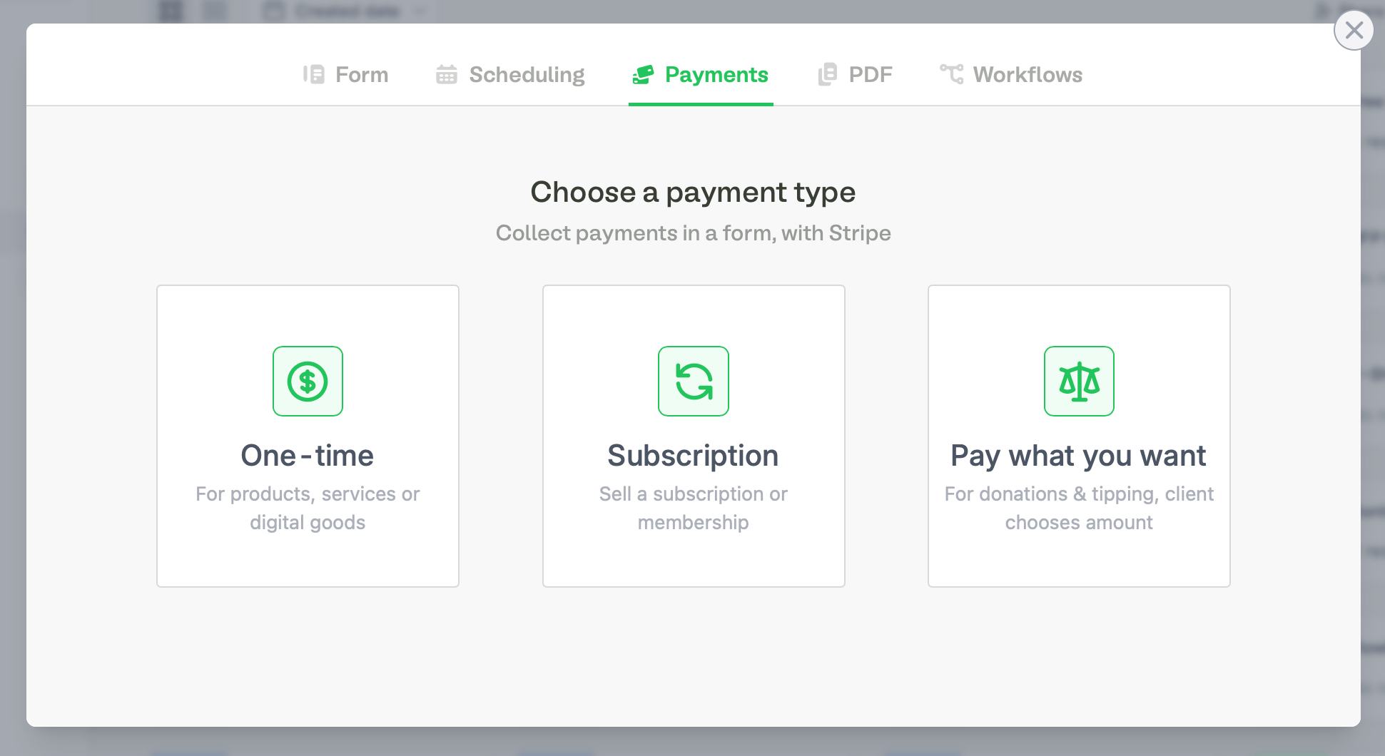 Screenshot of the Fillavo page