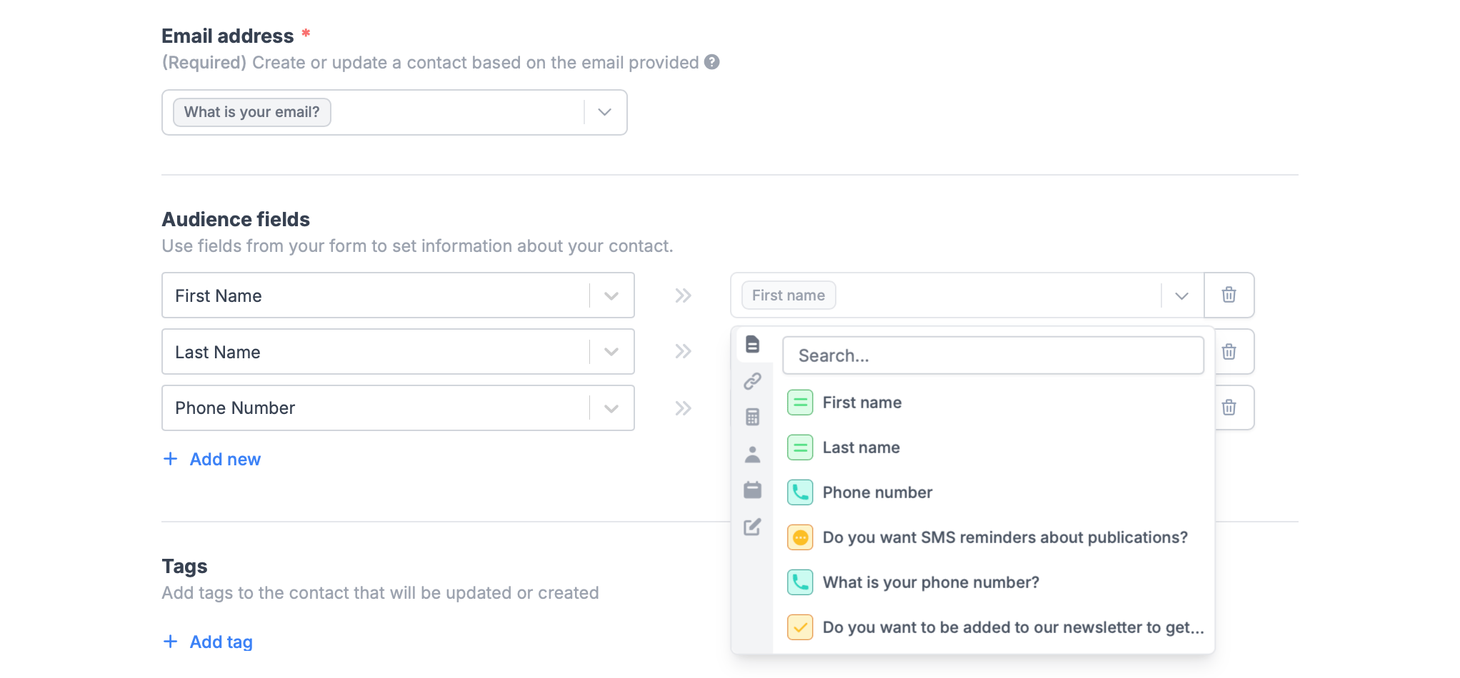 Screenshot of the Fillavo form creation page