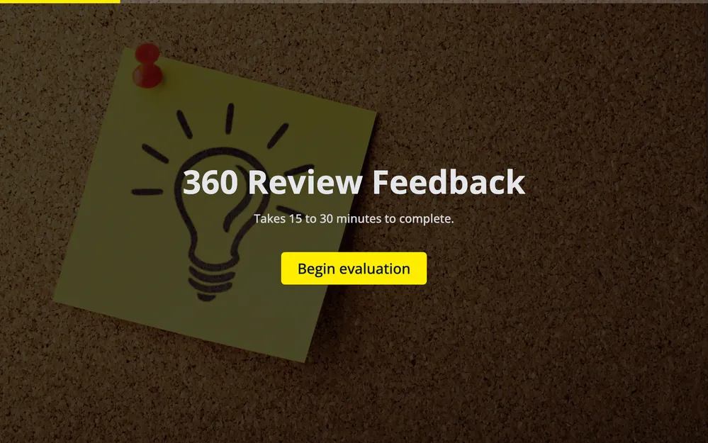 360 Review Feedback Form Template template preview