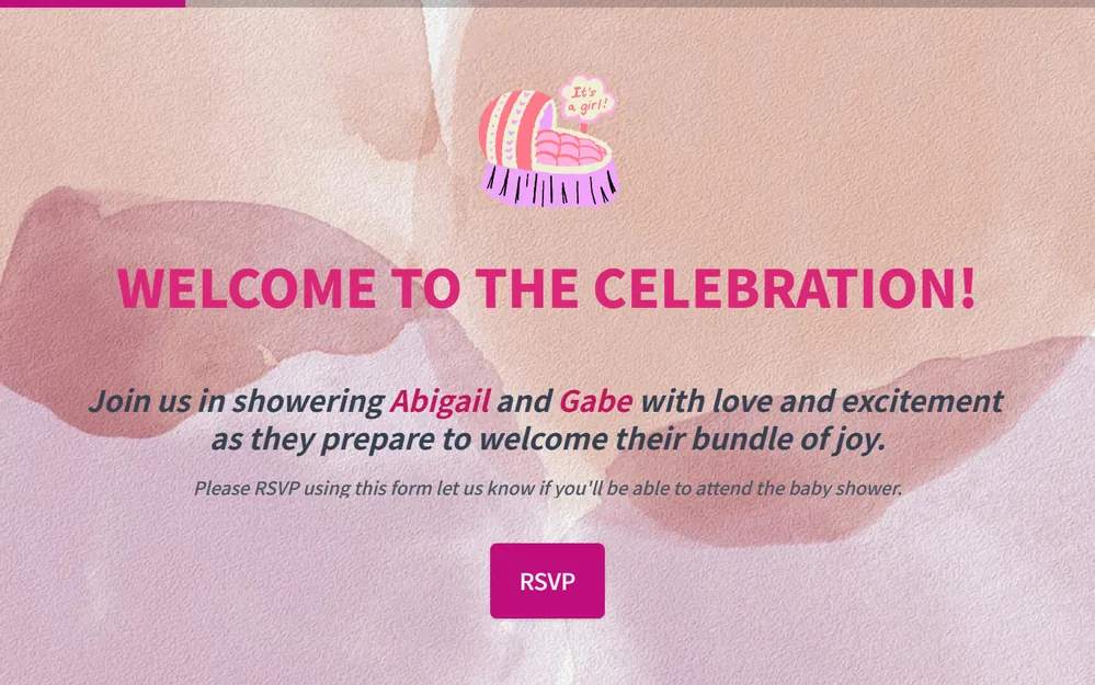 Baby Shower RSVP Template template preview