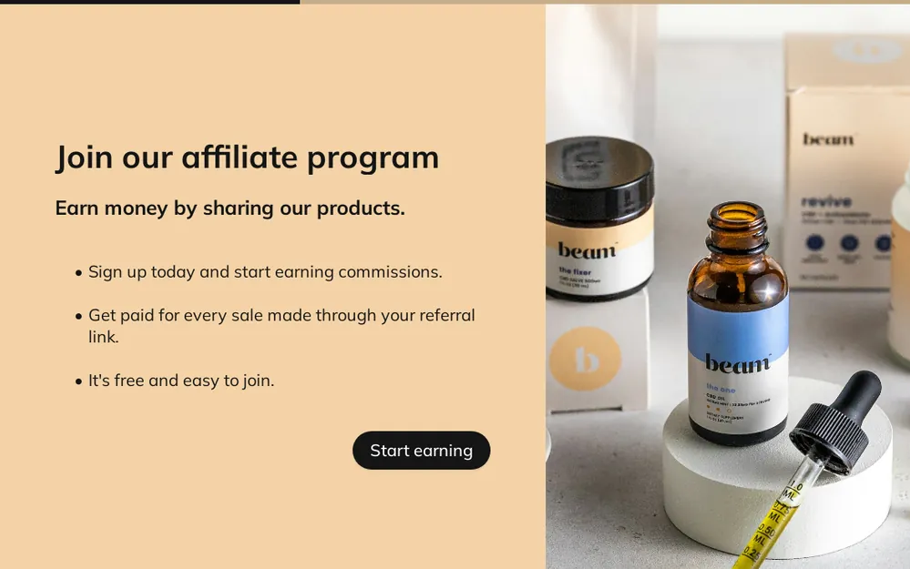 Become an Affiliate Form Template template preview