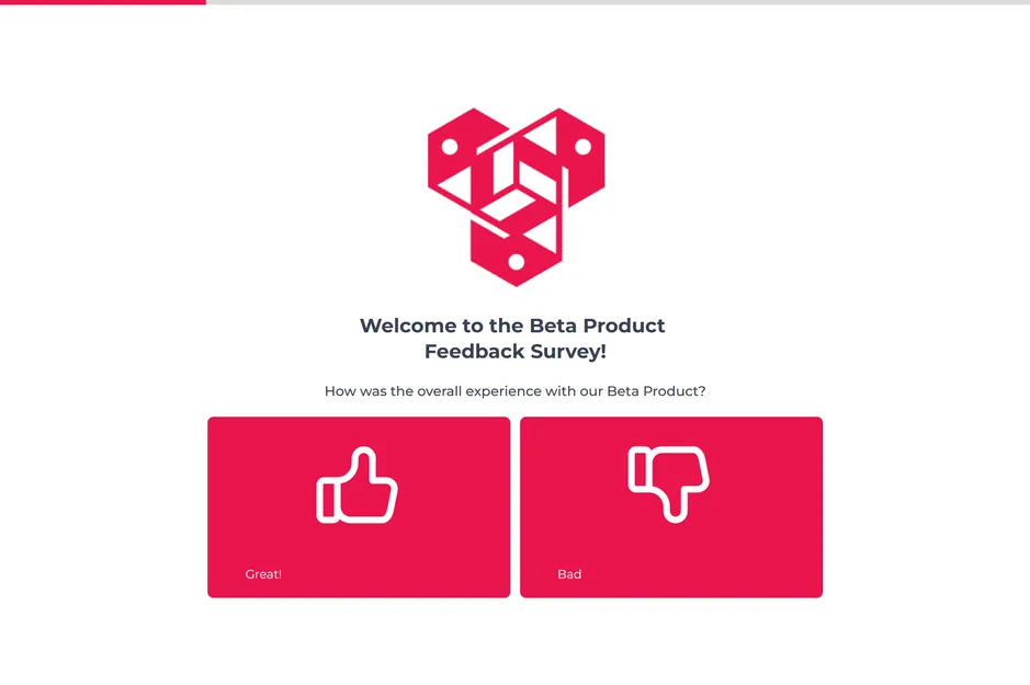 Beta Product Feedback Survey Template template preview