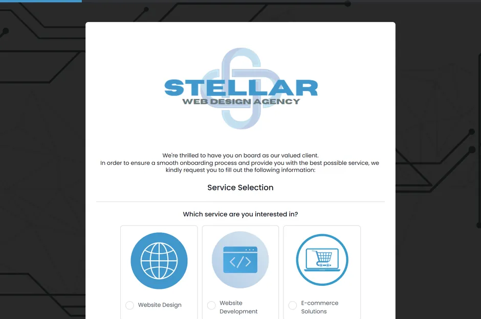 Client Onboarding Form Template template preview
