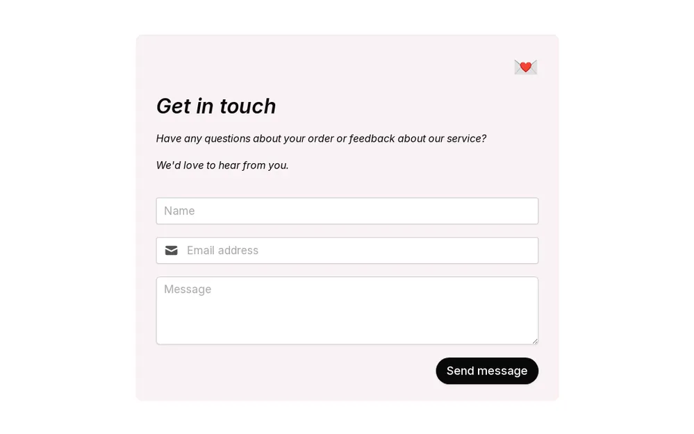 Contact Us Form Template template preview