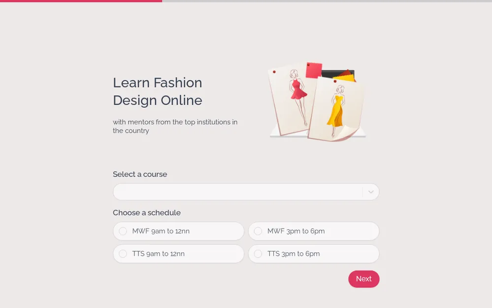 Course Registration Form Template template preview