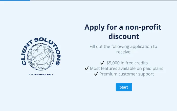 Discount Request Application Template template preview