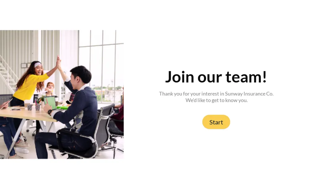 Employment Application Form Template template preview
