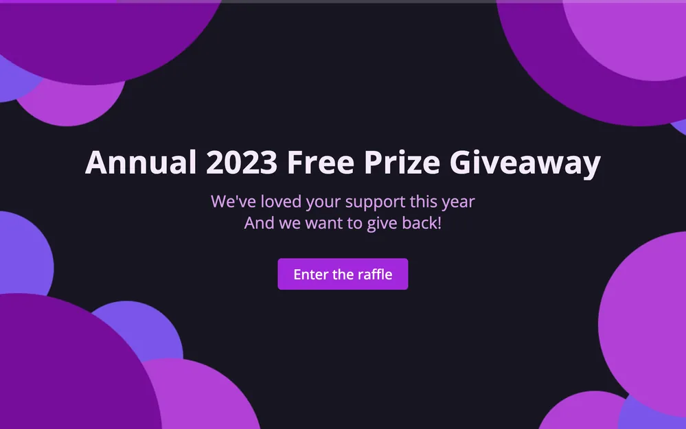 Free Giveaway Form Template template preview