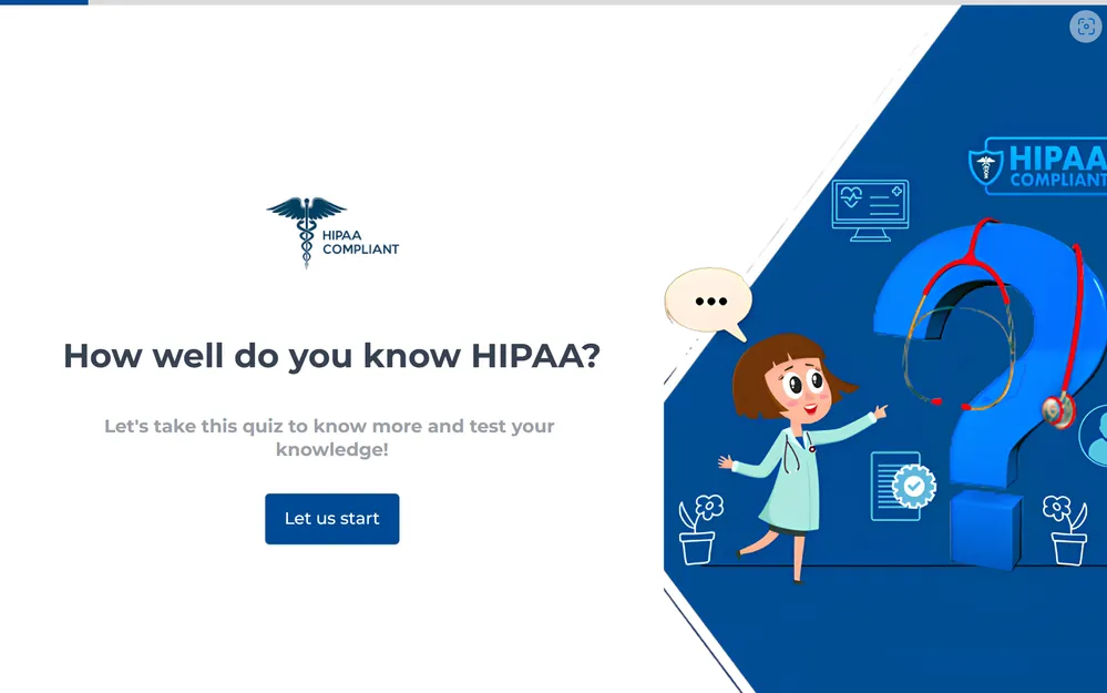 HIPAA Quiz Template template preview