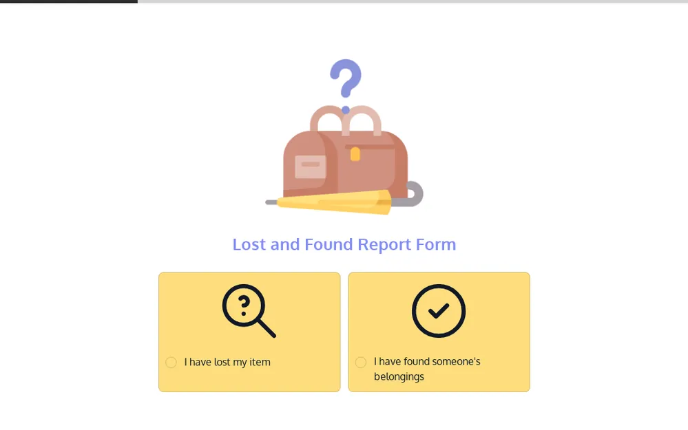 Lost and Found Report Form Template template preview