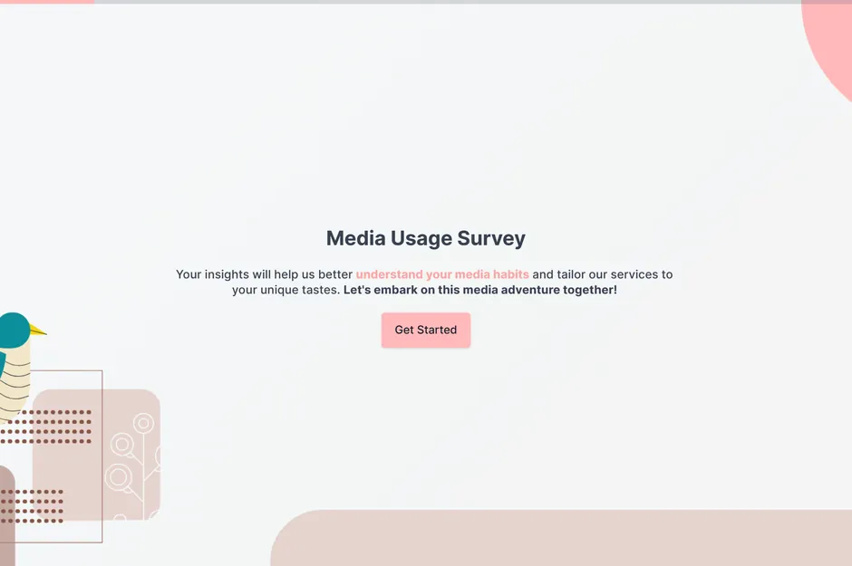 Media Usage Survey Template template preview