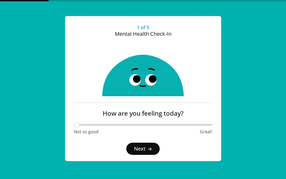 Mental Health Check-In Form Template template preview