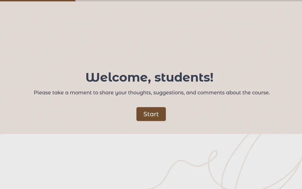 Online Course Feedback Template template preview