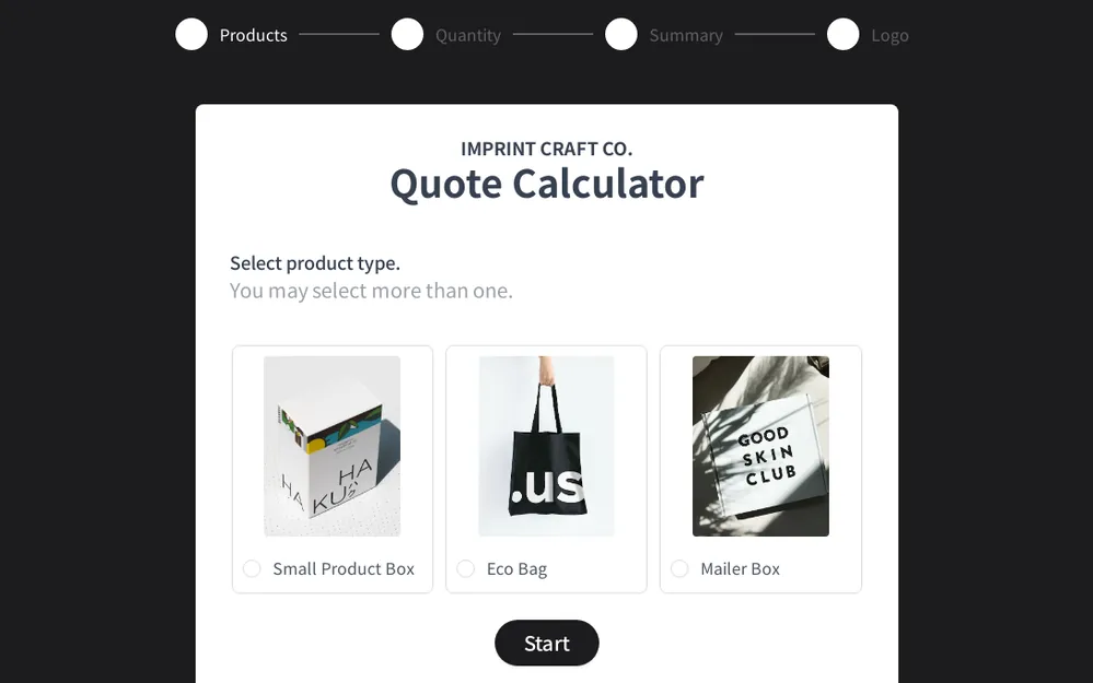 Quote Calculator Template template preview