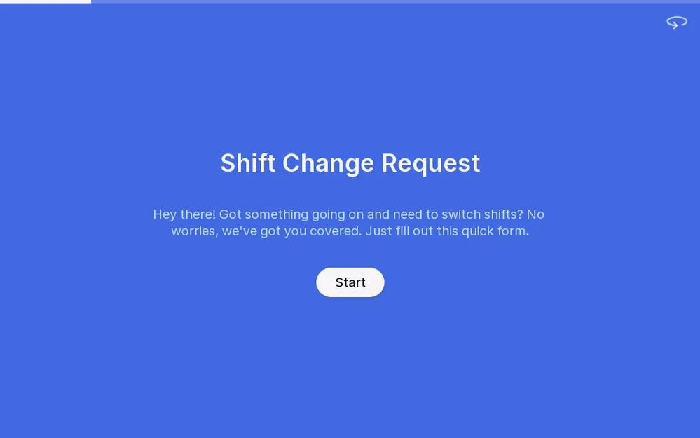 Shift Change Request Form Template template preview