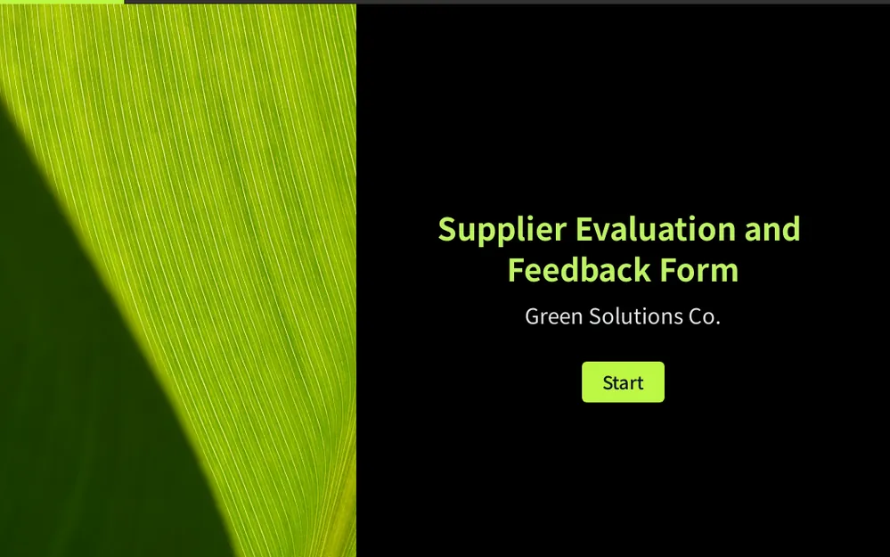 Supplier Evaluation and Feedback Form Template template preview