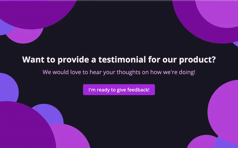 Testimonial Form Template template preview