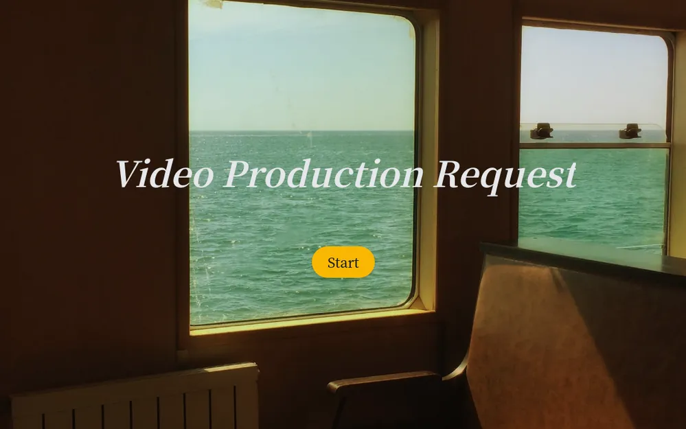 Video Production Request Form Template template preview