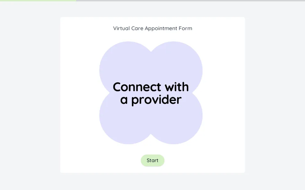 Virtual Care Appointment Form Template template preview