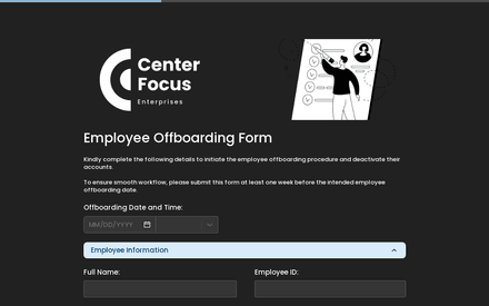 Page form page preview