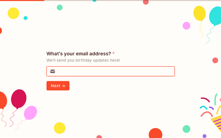 Contact info form page preview