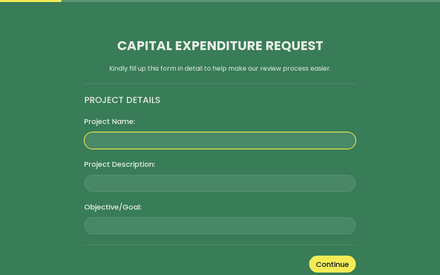 Project form page preview