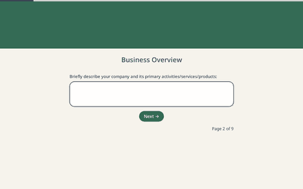 Overview form page preview
