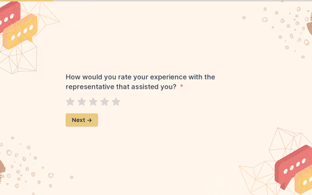 Rep Sat form page preview