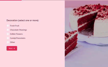 Decoration form page preview