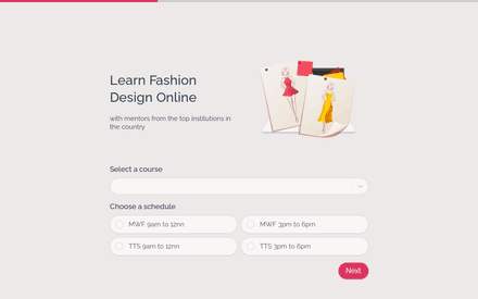 Course form page preview