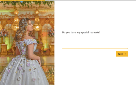 Requests form page preview