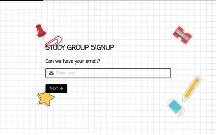 Email form page preview
