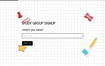 Name form page preview