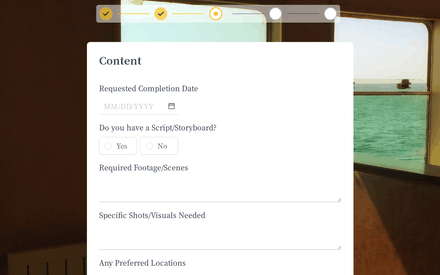Content form page preview