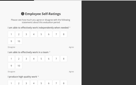 Ranking form page preview