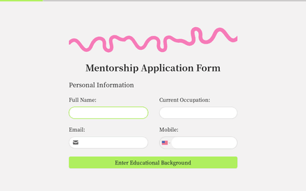Info form page preview