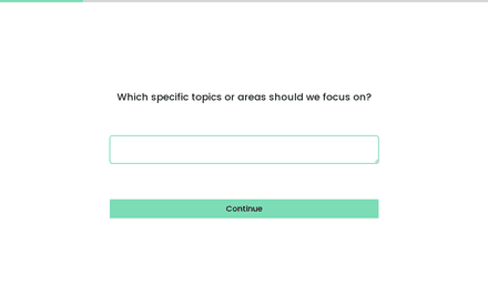 Topics form page preview