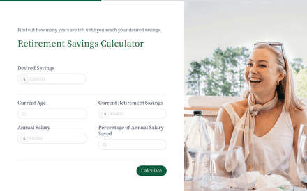 Calculator form page preview