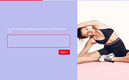 Comments form page preview