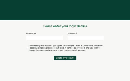 Login form page preview