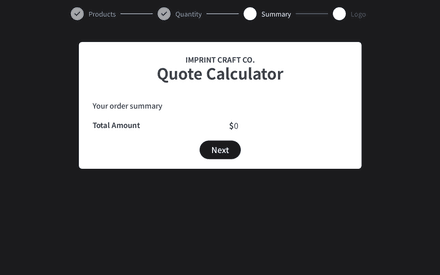 Summary form page preview
