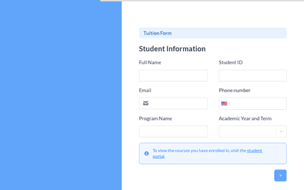 Info form page preview