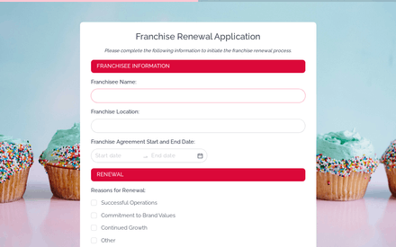 Info form page preview