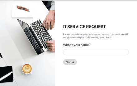 Name form page preview